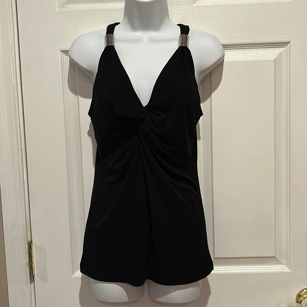 Kenneth Cole Dressy Black Tank Sz S